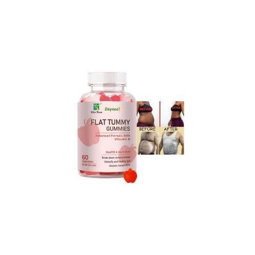 Flat Tummy Gummies advanced formula with vitamin B-60 counts